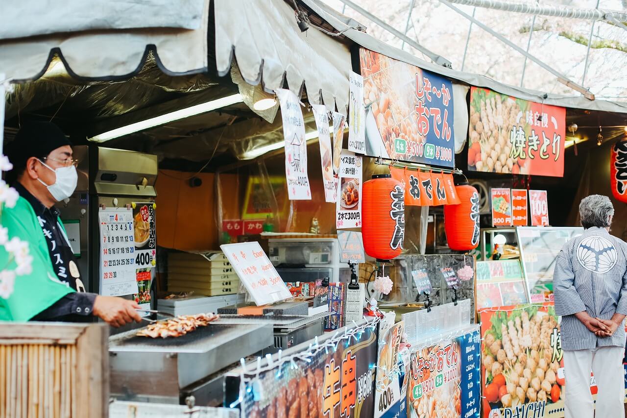 御殿場高原時之栖桜まつり 屋台