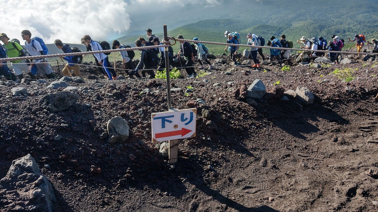 富士登山道富士宮口下山ルート